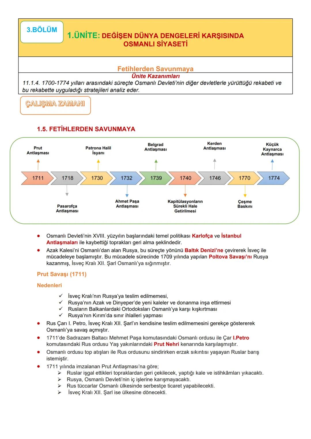 # 1.BÖLÜM
# 1.ÜNİTE: DEĞİŞEN DÜNYA DENGELERİ KARŞISINDA OSMANLI SİYASETİ
1595-1700 Yılları Arasındaki Siyasi Gelişmeler/ Uzun Savaşlardan