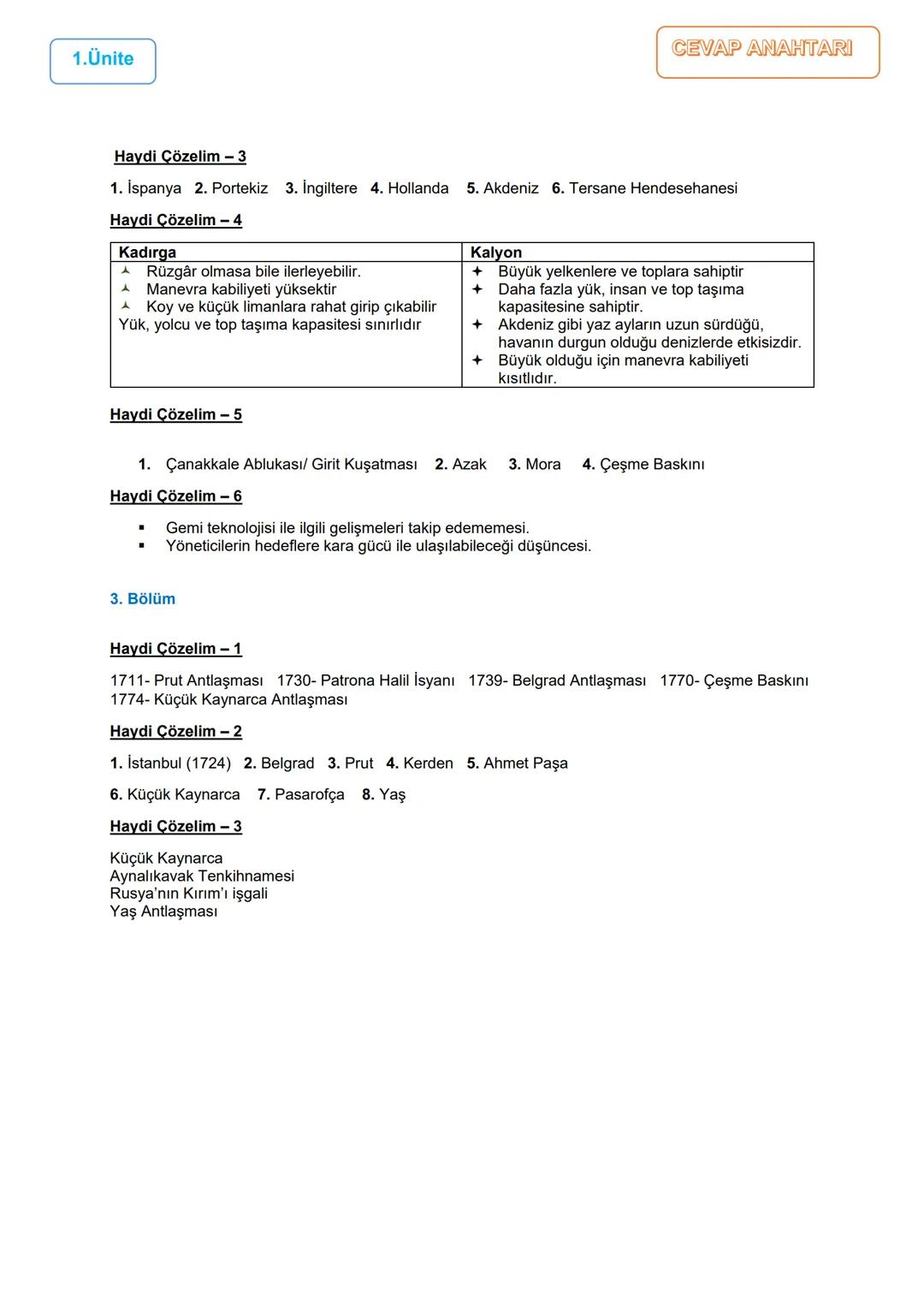 # 1.BÖLÜM
# 1.ÜNİTE: DEĞİŞEN DÜNYA DENGELERİ KARŞISINDA OSMANLI SİYASETİ
1595-1700 Yılları Arasındaki Siyasi Gelişmeler/ Uzun Savaşlardan