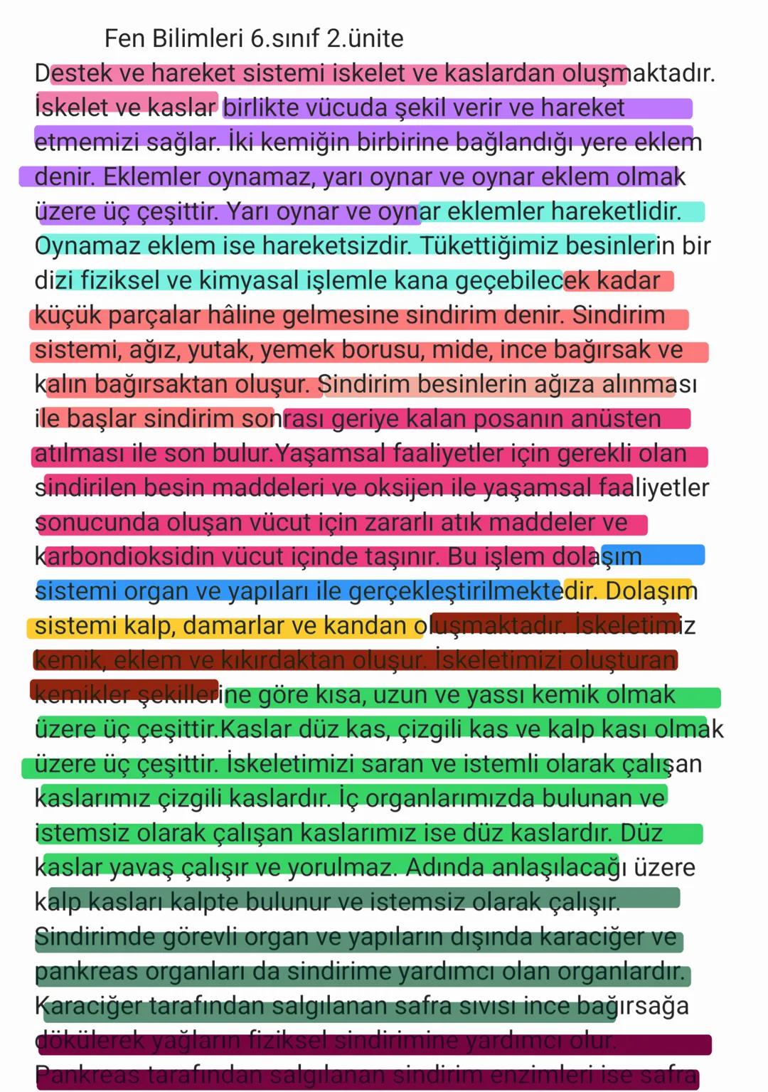 Fen Bilimleri 6.sınıf 2. ünite
Destek ve hareket sistemi iskelet ve kaslardan oluşmaktadır.
İskelet ve kaslar birlikte vücuda şekil verir v