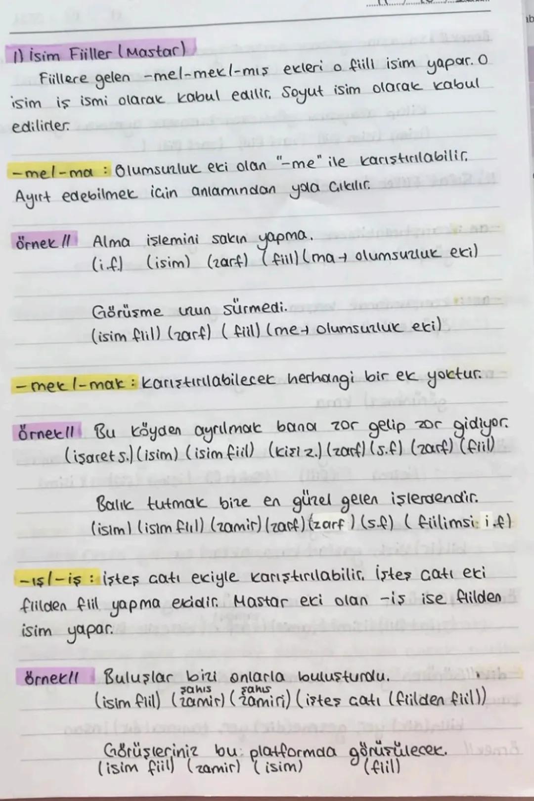 Fulisi
で
» Flillere getirilen birtakım eklerle oluşturulan; fiili, isim,
Sifat veya zarf şekline sokan eklere fiilimsi denir.
»Fillimsiler,