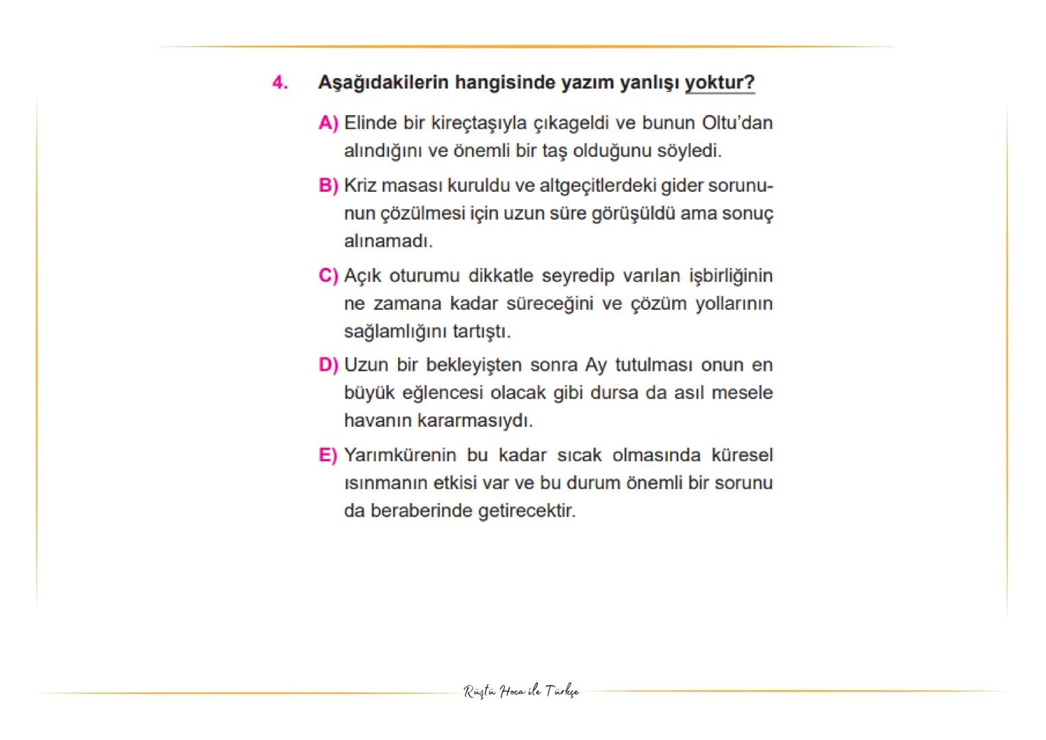 YAZIM
KURALLARI
NOKTA ATIŞ BİLGİLER
Rüştü Hoca ile Türkçe Etmek, edilmek, eylemek, olmak, olunmak yardımcı fiilleriyle kurulan birleşik fiil