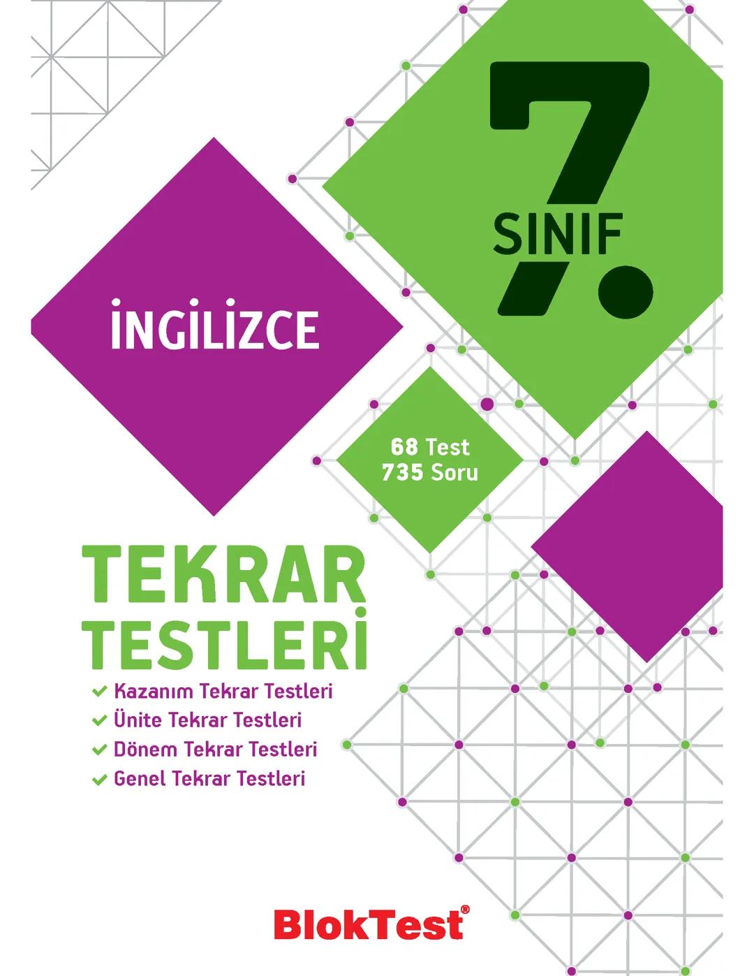 İngilizce test 7.sınıf
