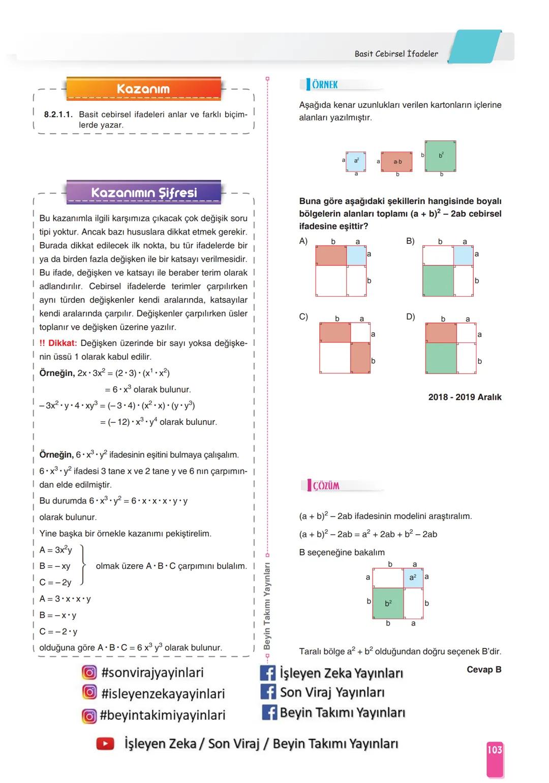 Öğretmenlerimizin ve
Öğrencilerimizin
Yanındayız
#Evde Kal
Türkiye
LGS
MATEMATİK
KONU
ANLATIMI 8
¡SLEYEN
ZEKA
#beyintakimiyayinlari
Be