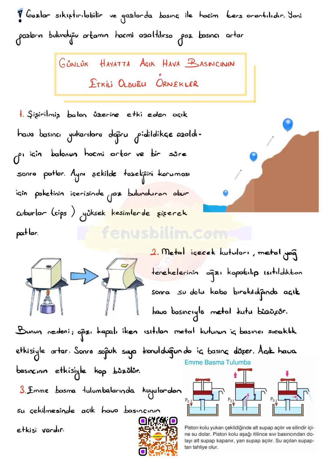 # GAZ BASINCI
Gazlar bulundukları kabın tamamını doldururlar. Gozlar ağırlıkların-
don ve toneciklerinin hareketinden dolayı bulundukları k