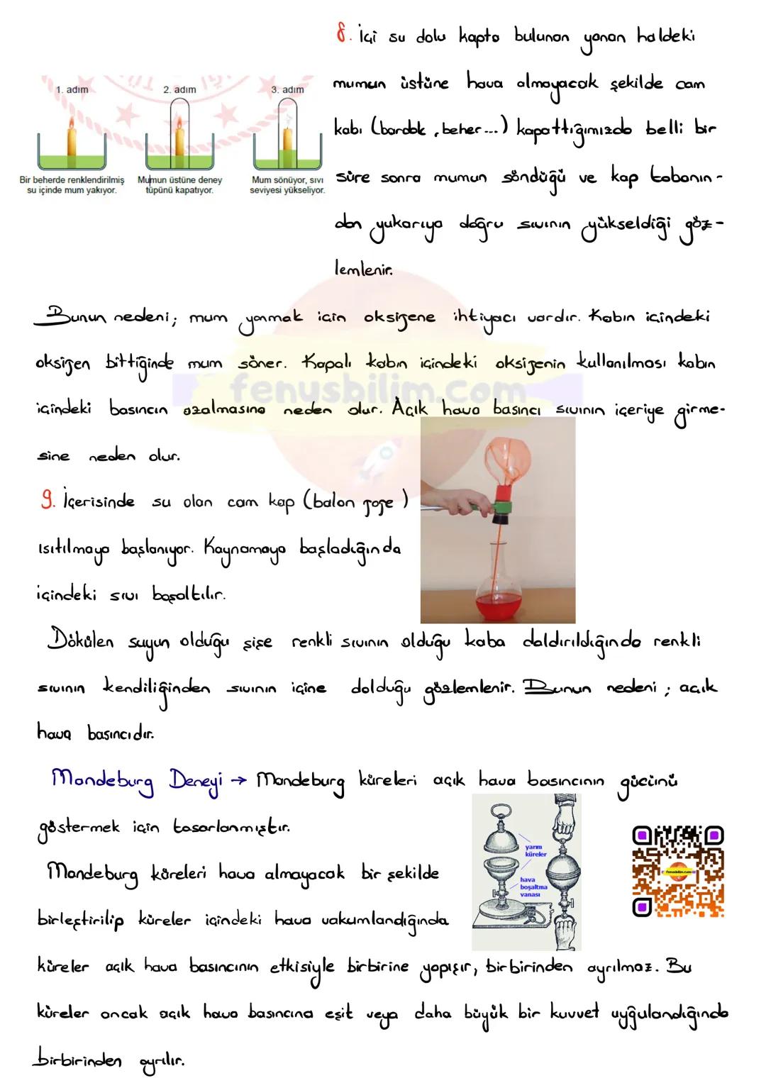# GAZ BASINCI
Gazlar bulundukları kabın tamamını doldururlar. Gozlar ağırlıkların-
don ve toneciklerinin hareketinden dolayı bulundukları k