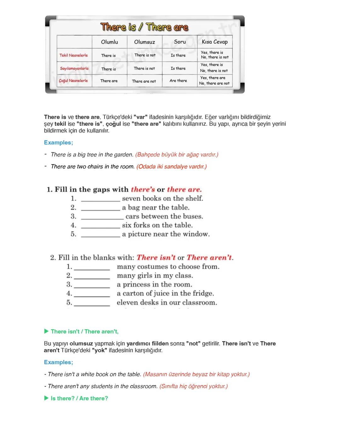 İngilizce çalışma