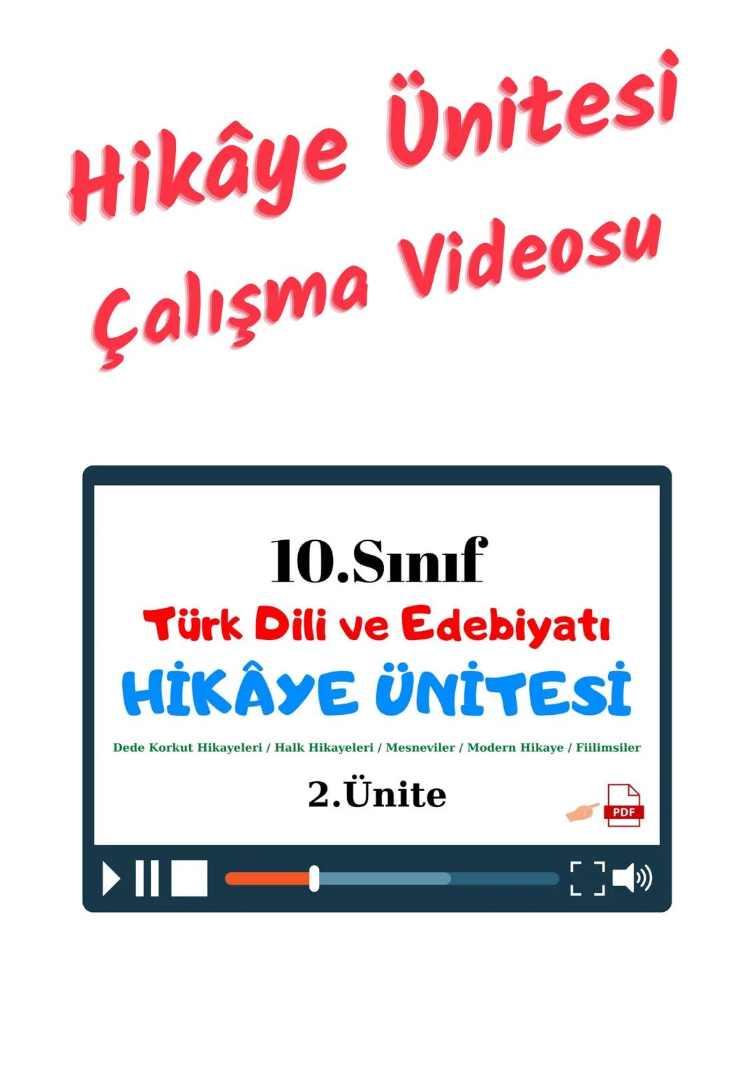 DENİZ HOCA
10.SINIF
TÜRK DİLİ
VE
EDEBİYATI
1.Dönem 1.Yazılı
VIDEO DESTEKLİ ÇALIŞMA KAĞIDI •
•
(O.SINIF
I.DÖNEM I.YAZILI KONULARI
• EDEBİYAT-