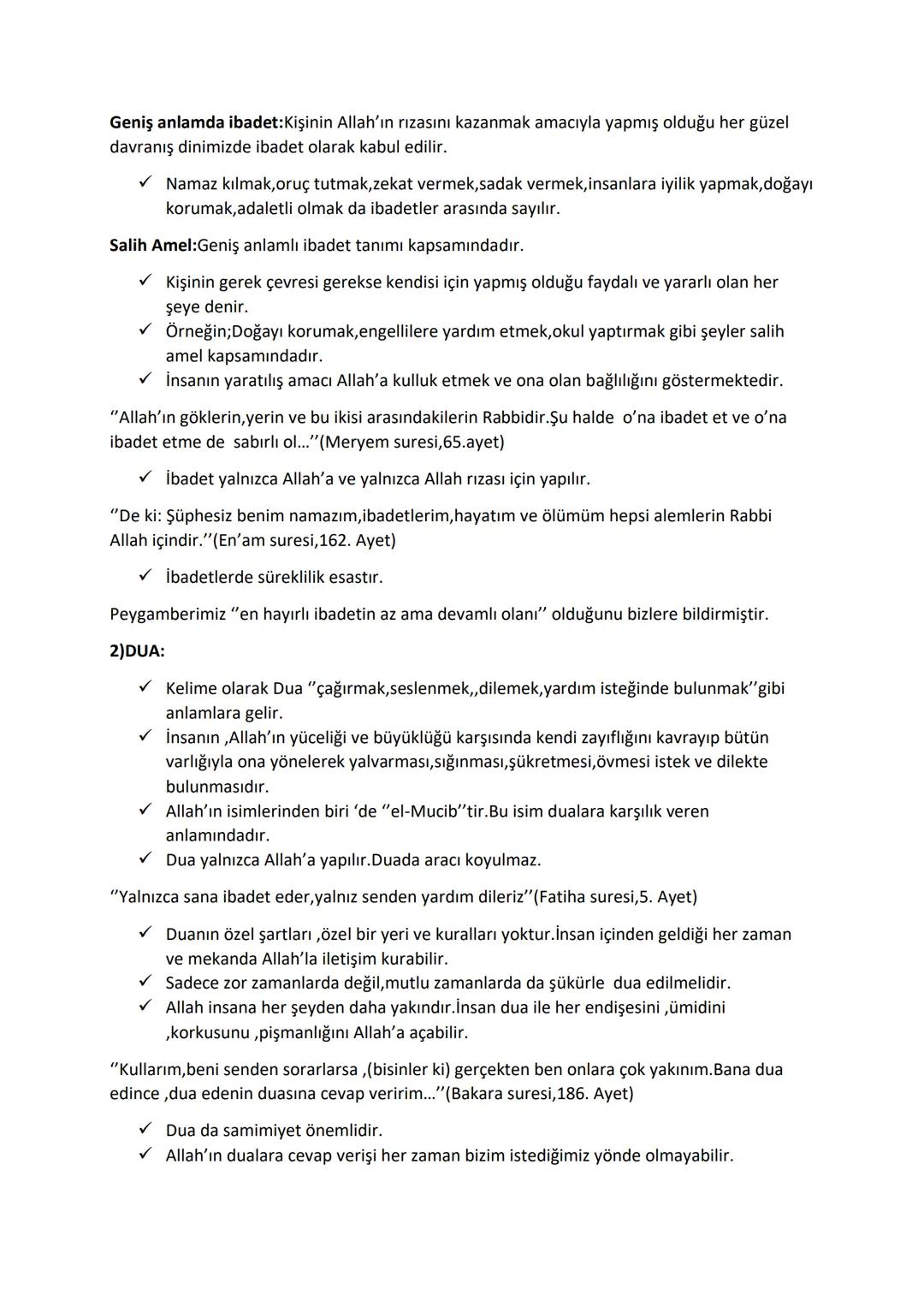 # 10.SINIF 1.ÜNİTE DİN KÜLTÜRÜ DERS NOTLARI
ALLAH İNANCI VE İNSAN
✓ Allah'a iman, İslâm'ın inanç esaslarını oluşturur.
✓ Allah'a inanmak,