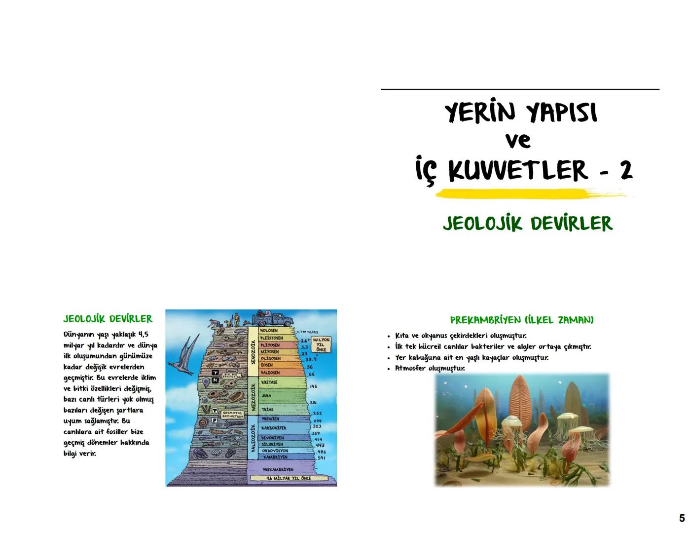 # YERİN YAPISI
ve
İÇ KUVVETLER - 1
* YERİN YAPISI
* LEVHA HAREKETLERİ
YERİN YAPISI VE OLUŞUM SÜRECİ
Big Bang teorisine göre evren, yak