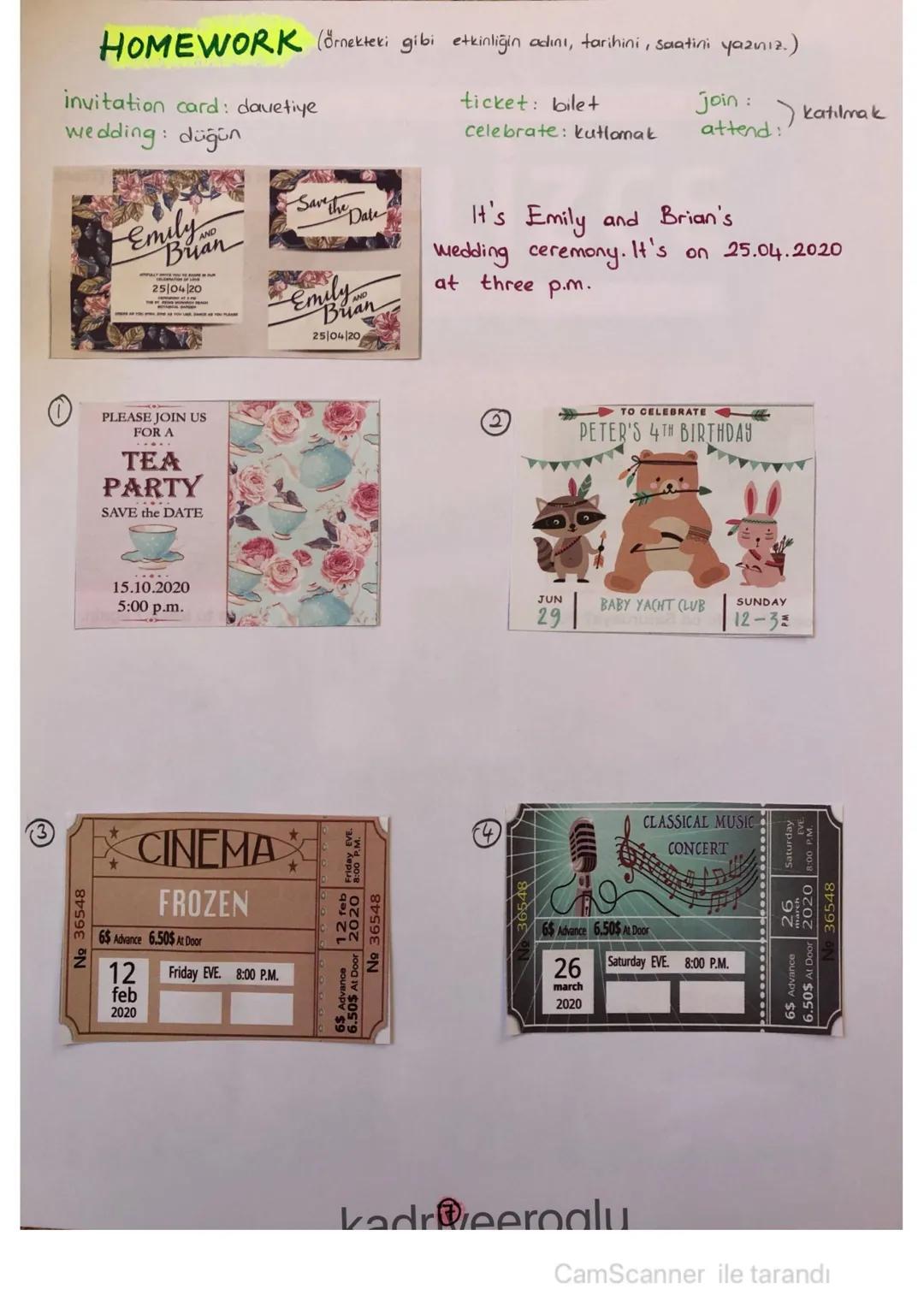 # UNIT 1-5 kadriyeeroglu
life = yaşam, hayat visit = ziyaret etmek diary = günlük
time = zaman, süre
day = gün
attend = katılmak (=join) St