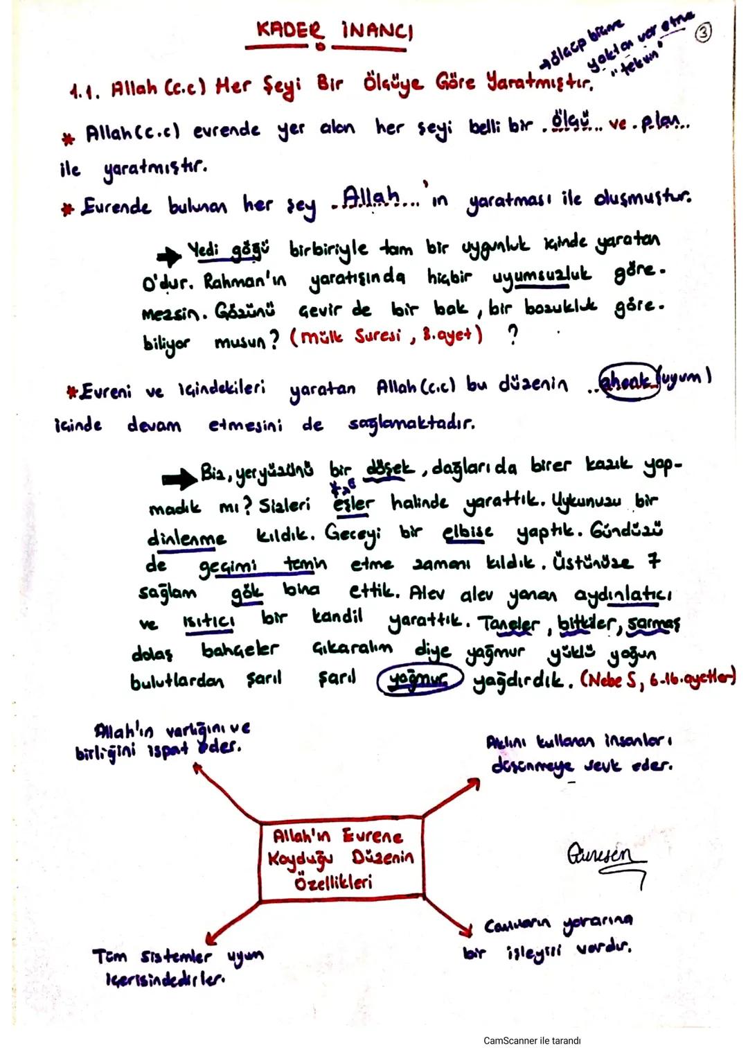 1. UNITE:
DIN
KÜLTÜRÜ VE AHLAK BILGIsi
KADER INANCI
Kader?
4
Каза?
KADER?
* ölçü
* plan
#düzen
- akıl ✓
→irade
ކ
www
.kelime...
*
uyum
her ş