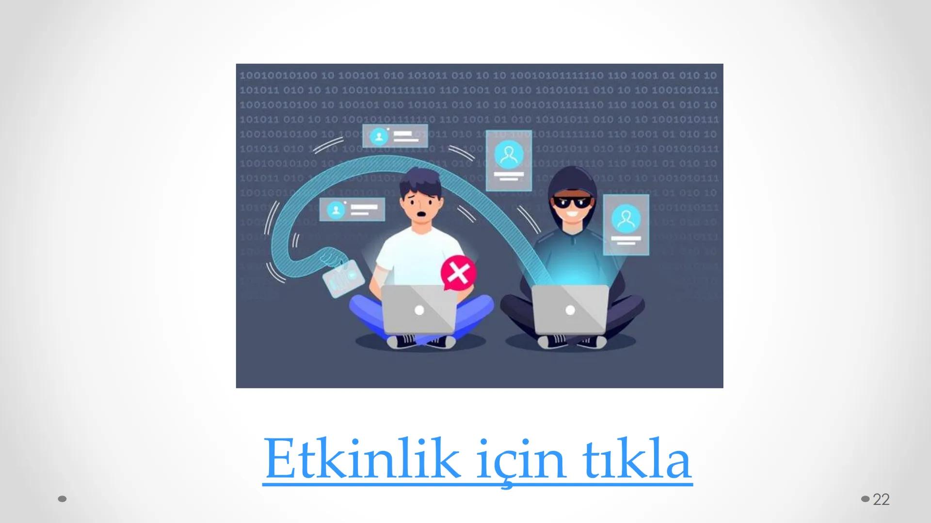 BİLİŞİM TEKNOLOJİLERİ VE YAZILIM DERSİ
ÜNİTE 2 - ETİK VE GÜVENLİK 1 - ETİK DEĞERLER
www
2 İnternet Etiği:
İnterneti kullanırken uyulması ve
