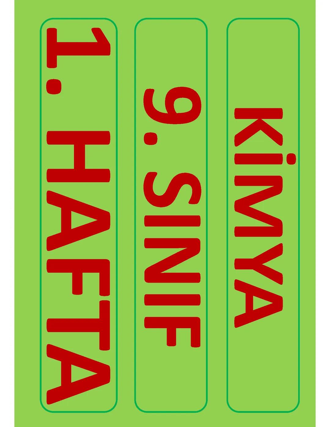 9. Sınıf Kimya | Kimyasal Maddelerin Kullanımı ve Güvenlik | Mehmet Şerif Varlık