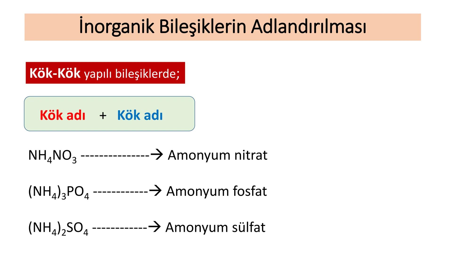 Kimyasal Bileşik Çeşitleri ve Formülleri
Bileşikler, oluştukları elementlerin simgelerinden yararlanılarak
gösterilir ve bu gösterime "kimya