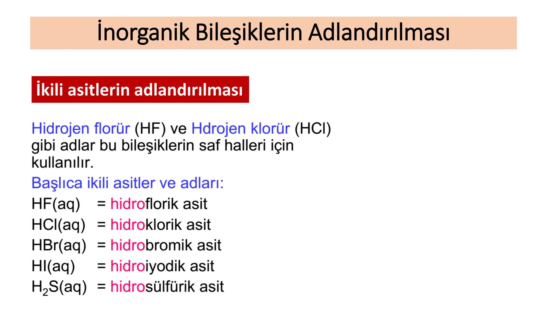Kimyasal Bileşik Çeşitleri ve Formülleri
Bileşikler, oluştukları elementlerin simgelerinden yararlanılarak
gösterilir ve bu gösterime "kimya