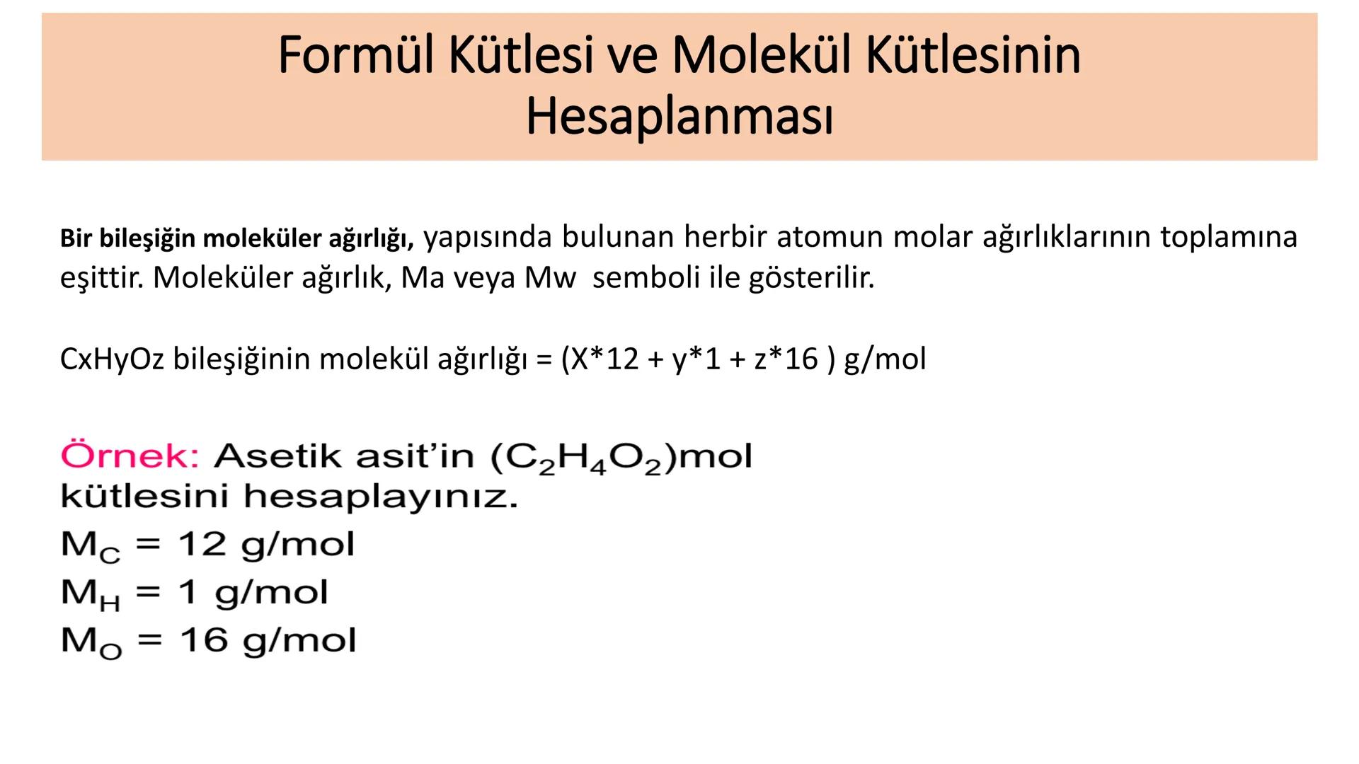 Kimyasal Bileşik Çeşitleri ve Formülleri
Bileşikler, oluştukları elementlerin simgelerinden yararlanılarak
gösterilir ve bu gösterime "kimya