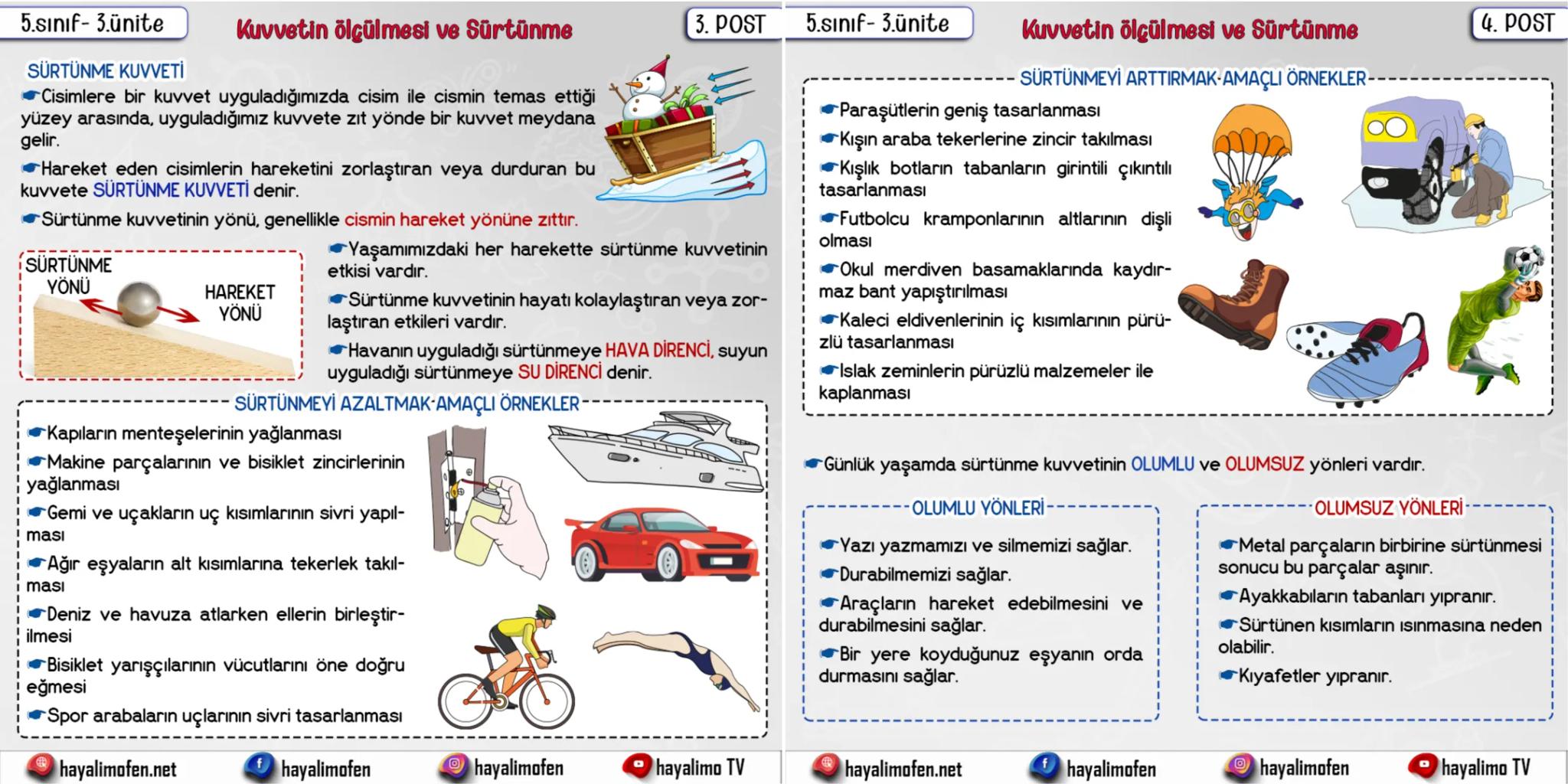 5.sınıf- 3.ünite
KUVVETİN ÖLÇÜLMESİ
Kuvvetin ölçülmesi ve Sürtünme
Duran cisimleri hareket ettirebilen, hareket eden
cisimleri durdurabilen,