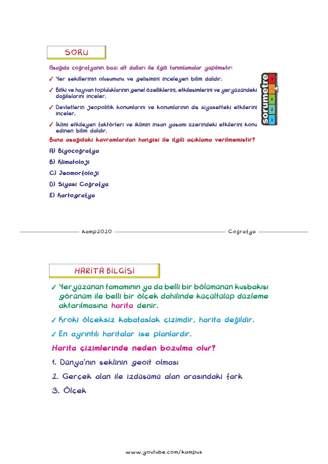 KAMP
2020
TYT COĞRAFYA FULL TEKRAR 2
KAMP
2020
COĞRAFYA FUUI TEKRAR
-
2 KONULARI
1. TOPRAK ve TİPLERİ
2. BITKI FORMASYONLARI
3. YERYÜZÜNDE S