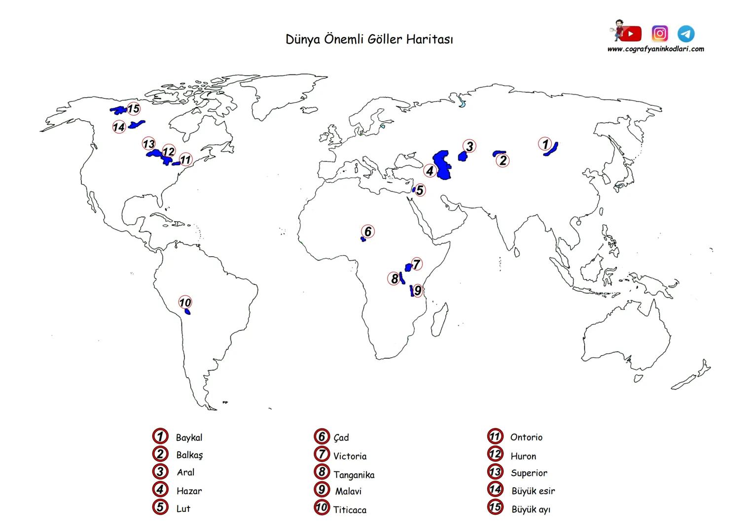 # Dünya Dilsiz Haritası
www.cografyaninkodlari.com
Coğrafyanın Kodları # Dünya Dilsiz Haritası
www.cografyaninkodlari.com
Coğrafyanın Ko