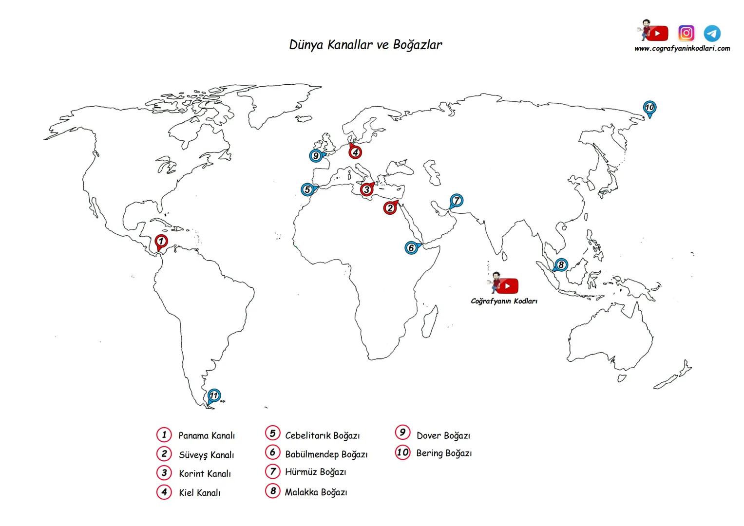 # Dünya Dilsiz Haritası
www.cografyaninkodlari.com
Coğrafyanın Kodları # Dünya Dilsiz Haritası
www.cografyaninkodlari.com
Coğrafyanın Ko