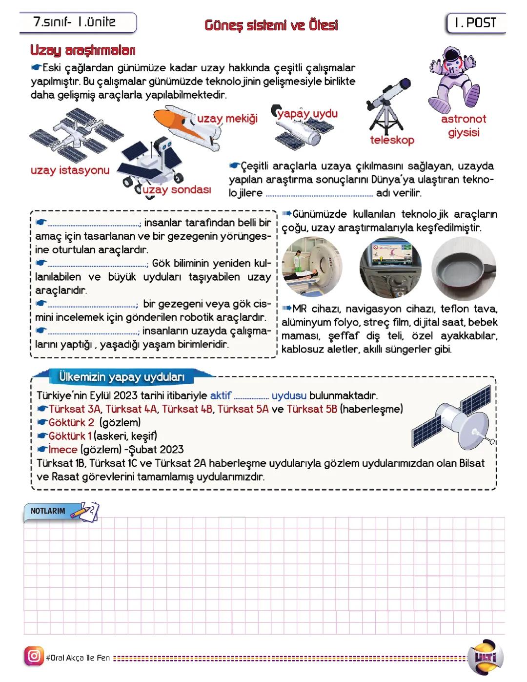 7. SINIF FEN BİLİMLERİ ★