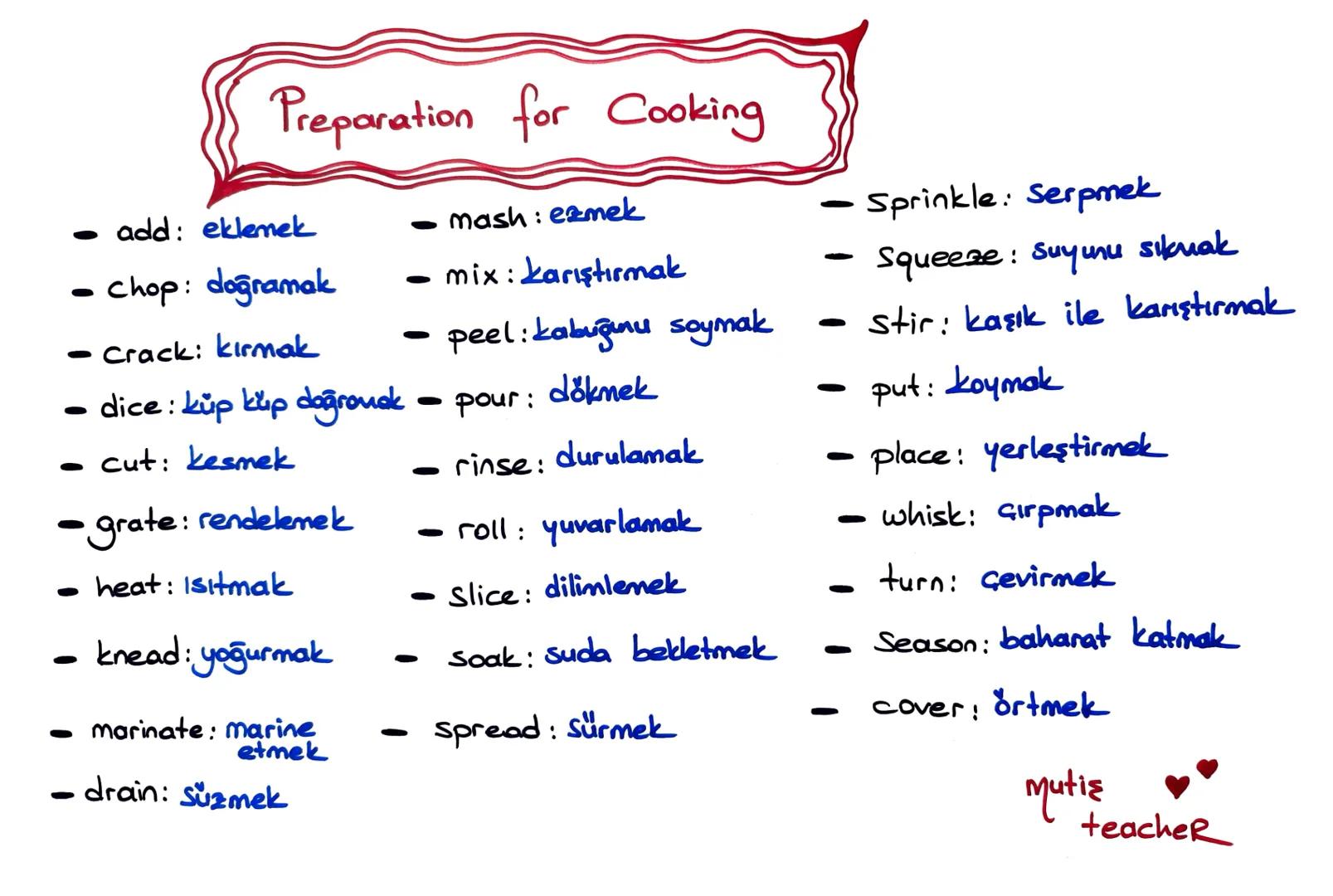 -1
S
l
1. bölüm...
00
UNIT 3
1. bölüm
T
KE
8. SINIF
Mutis
TeacheR INGREDIENTS (malzemeler)
молими
VEGETABLES FRUIT
MEAT
(Et)
-meat
- chicken