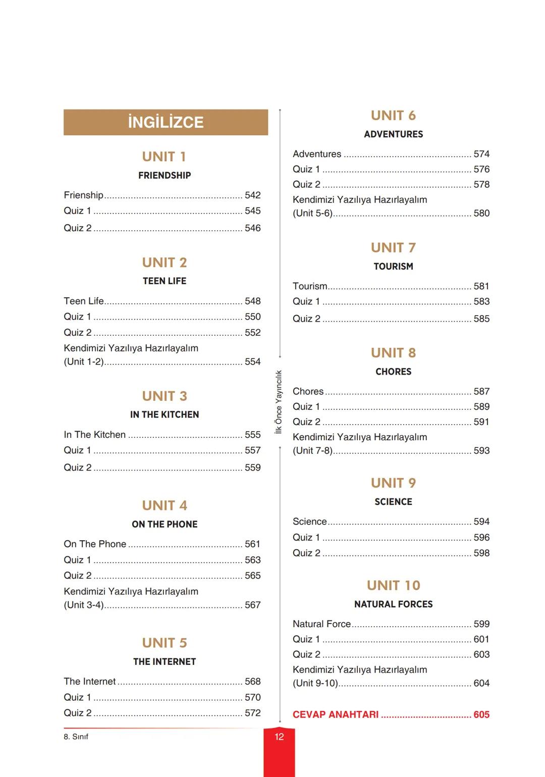 OKULA YARDIMCI - LGS SINAVINA HAZIRLIK
TÜM DERSLER
KONU ANLATIMI
"YENİ NESİL SORULARLA ZENGİNLEŞTİRİLMİŞTİR"
Konu anlatımı
bölümleri
ayr