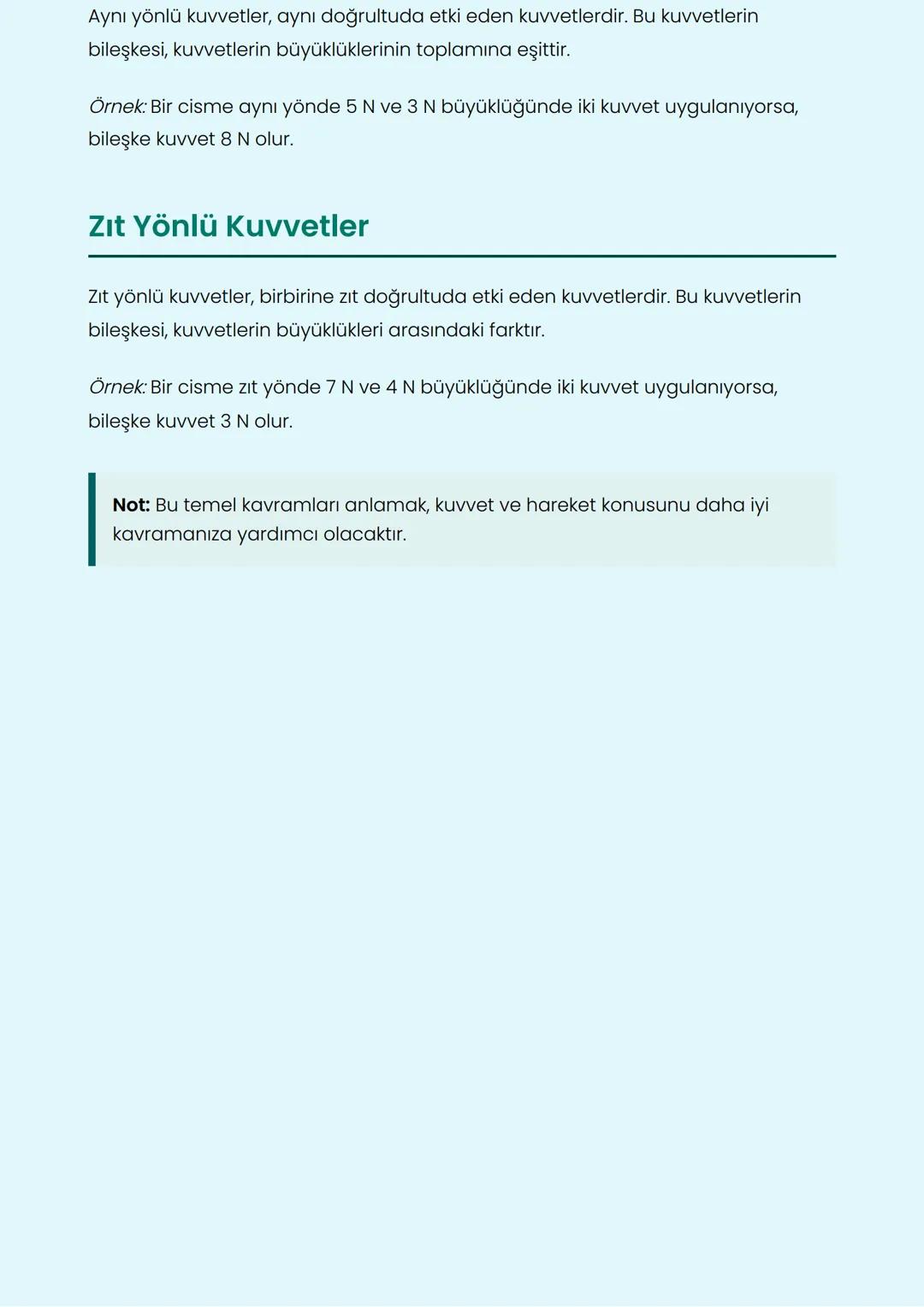 # Kuvvet ve Hareket
6. Sınıf Fen Bilimleri
Kuvvet Nedir?
Kuvvet, bir cismi hareket ettiren, durduran veya şeklini değiştiren etkidir. Kuv