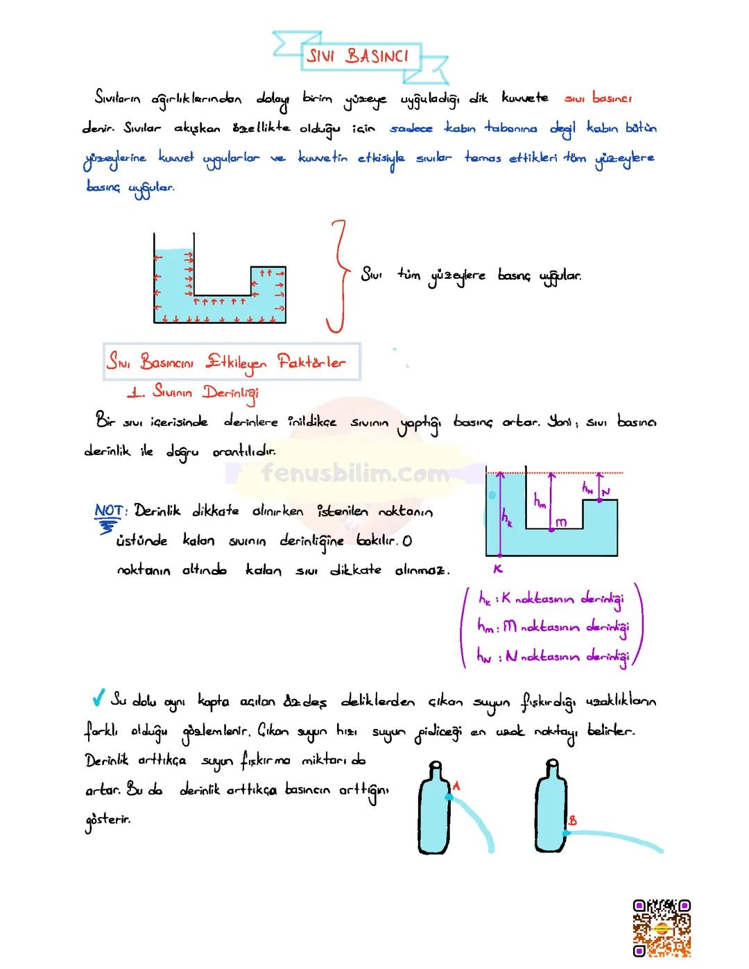 Fen bilimleri ders notu