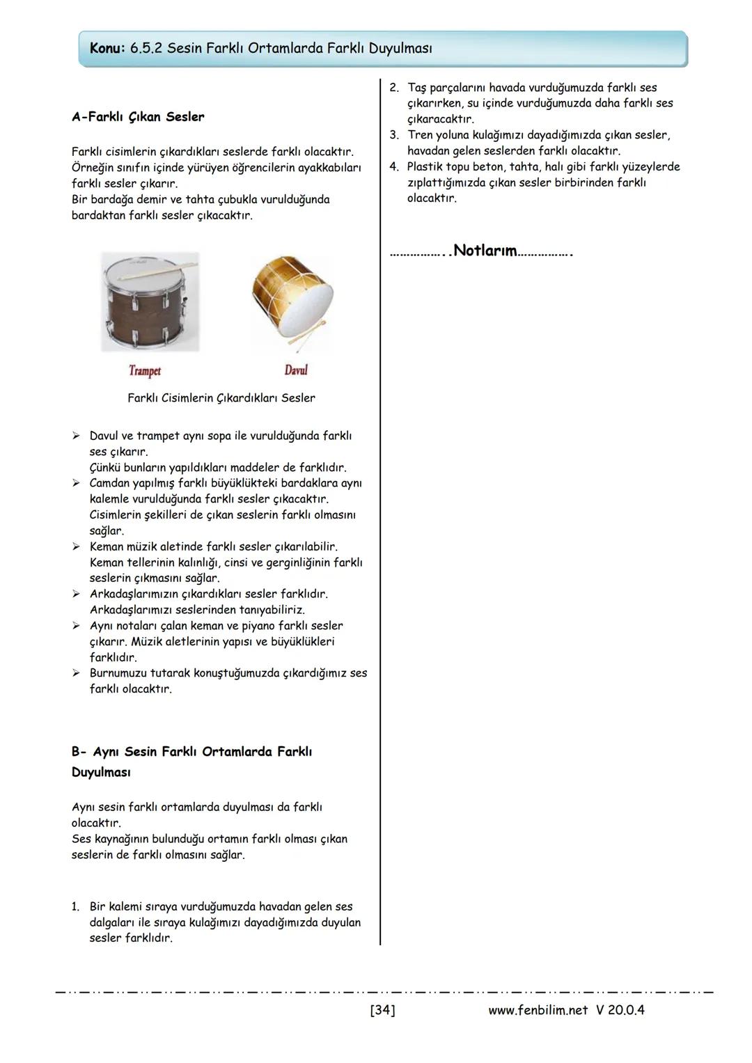 # 6.Sınıf Fen Bilimleri
## Ders Notları
Barış ZEREN
Fen Bilimleri Öğretmeni # 1.Ünite: Güneş Sistemi ve Tutulmalar
Konu: 6.1.1 Güneş Sist