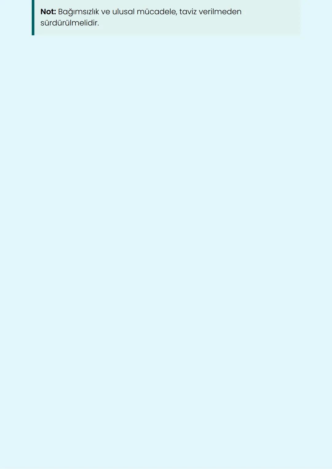 # Milli Mücadele:
# Kongreler Dönemi
Hazırlık Dönemi Olayları
## Önemli Tarihler ve Olaylar
Milli Mücadele'nin hazırlık döneminde, kongre