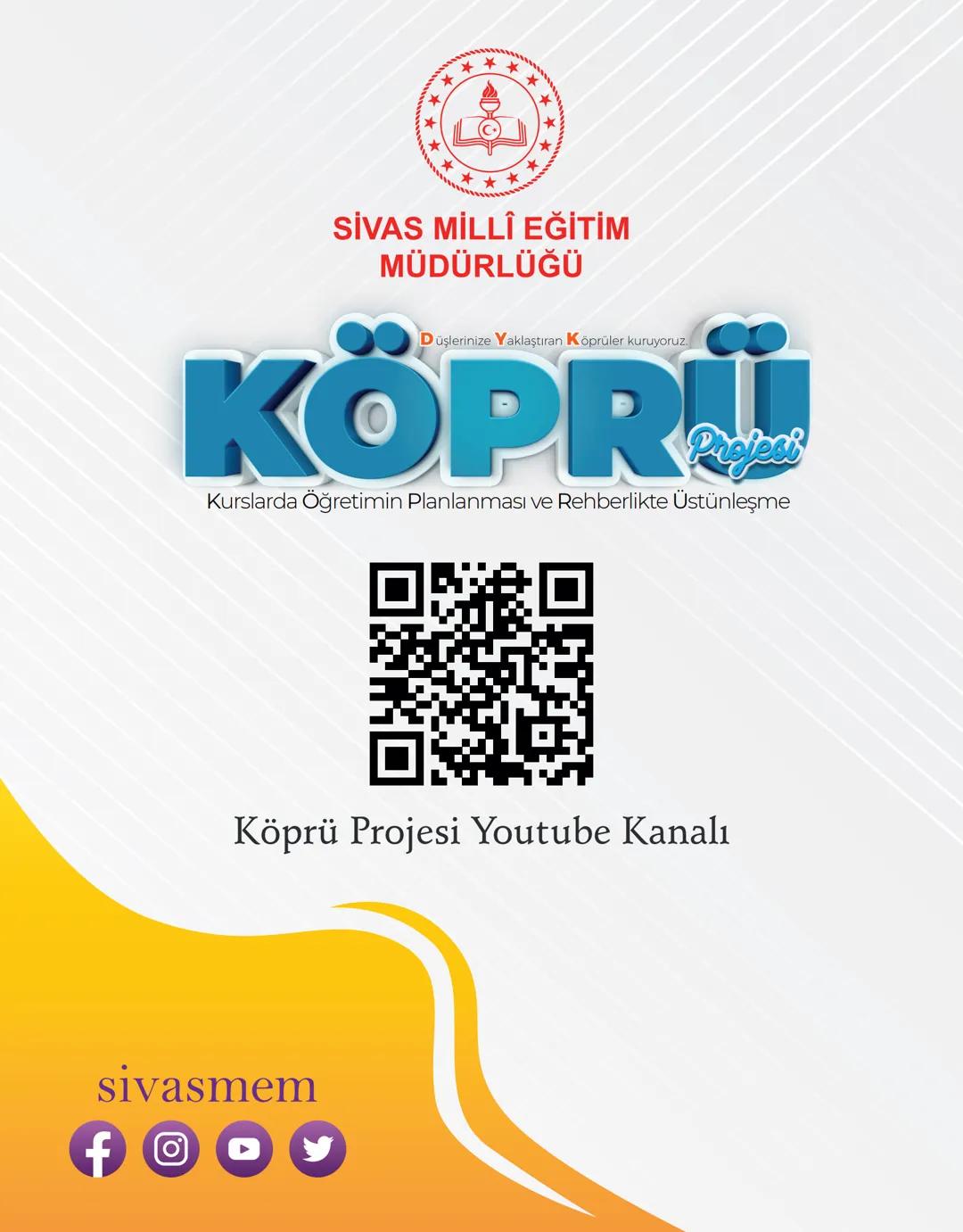 6. SINIF
1.
İZLEME
SINAVI
Düşlerinize Yaklaştıran Köprüler kuruyoruz.
KÖPRÜ
Projesi
Kurslarda Öğretimin Planlanması ve Rehberlikte Üstün