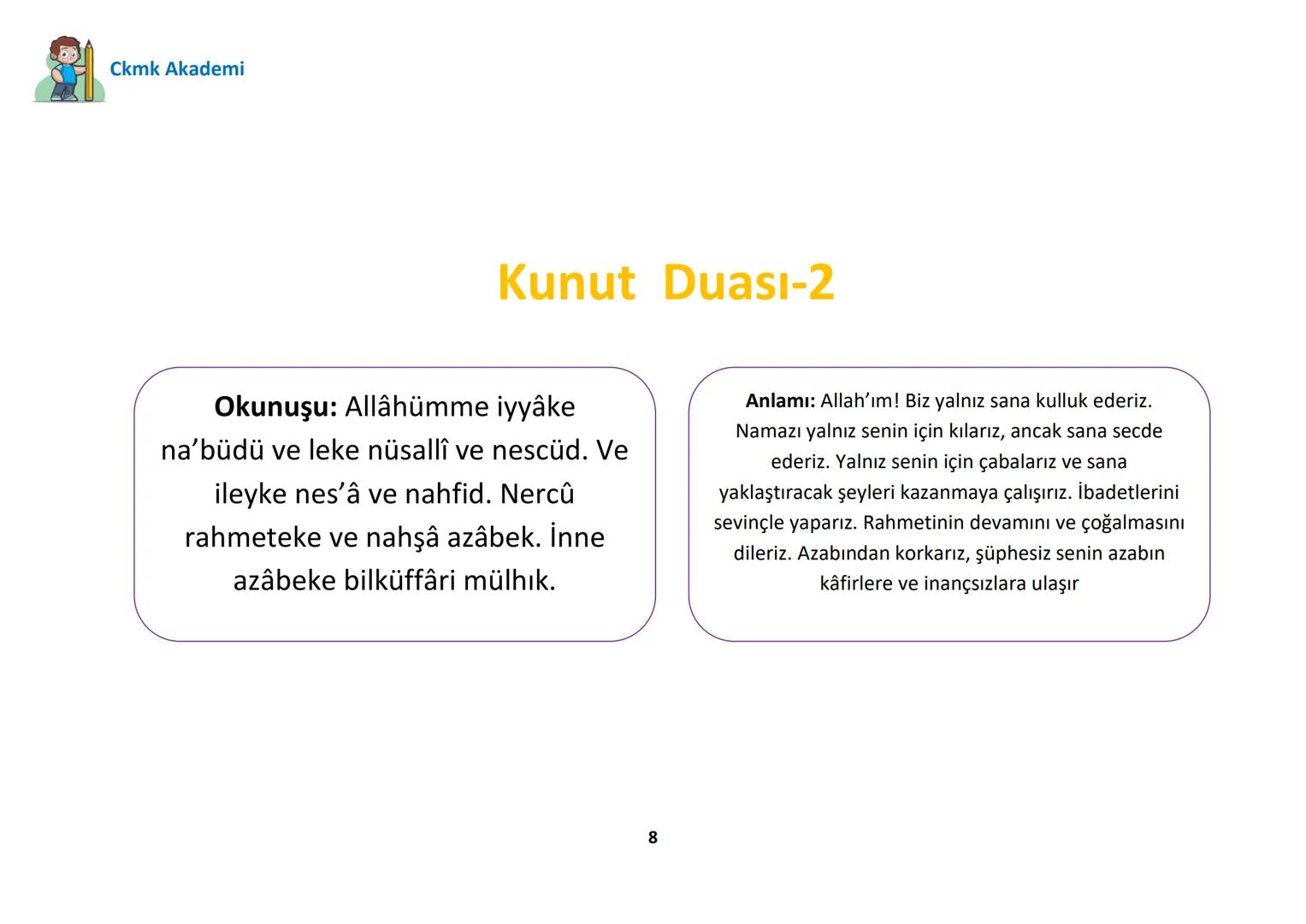 CKMK
AKADEMI
6.SINIF
DİN KÜLTÜRÜ
1.ÜNİTE-PEYGAMBER
VE
İLAHİ KİTAP İNANCI
Videoyu Beğen
Abone Ol Ckmk Akademi
1. ALLAH'IN (C.C.) ELÇİLERİ: PE