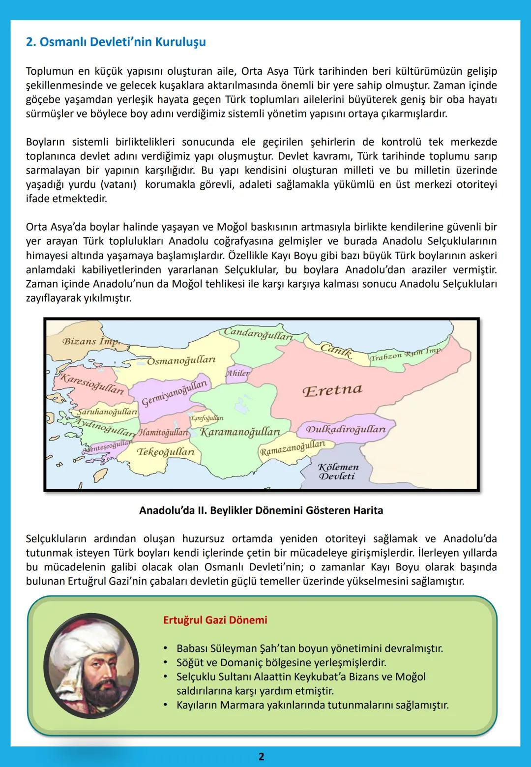 Ünite Konuları
7. SINIF SOSYAL BİLGİLER
TÜRK TARİHİNDE YOLCULUK ÜNİTESİ
(Mert KALE Ders Notları)
1. Osmanlı Devleti Öncesi Anadolu
2.
Osmanl