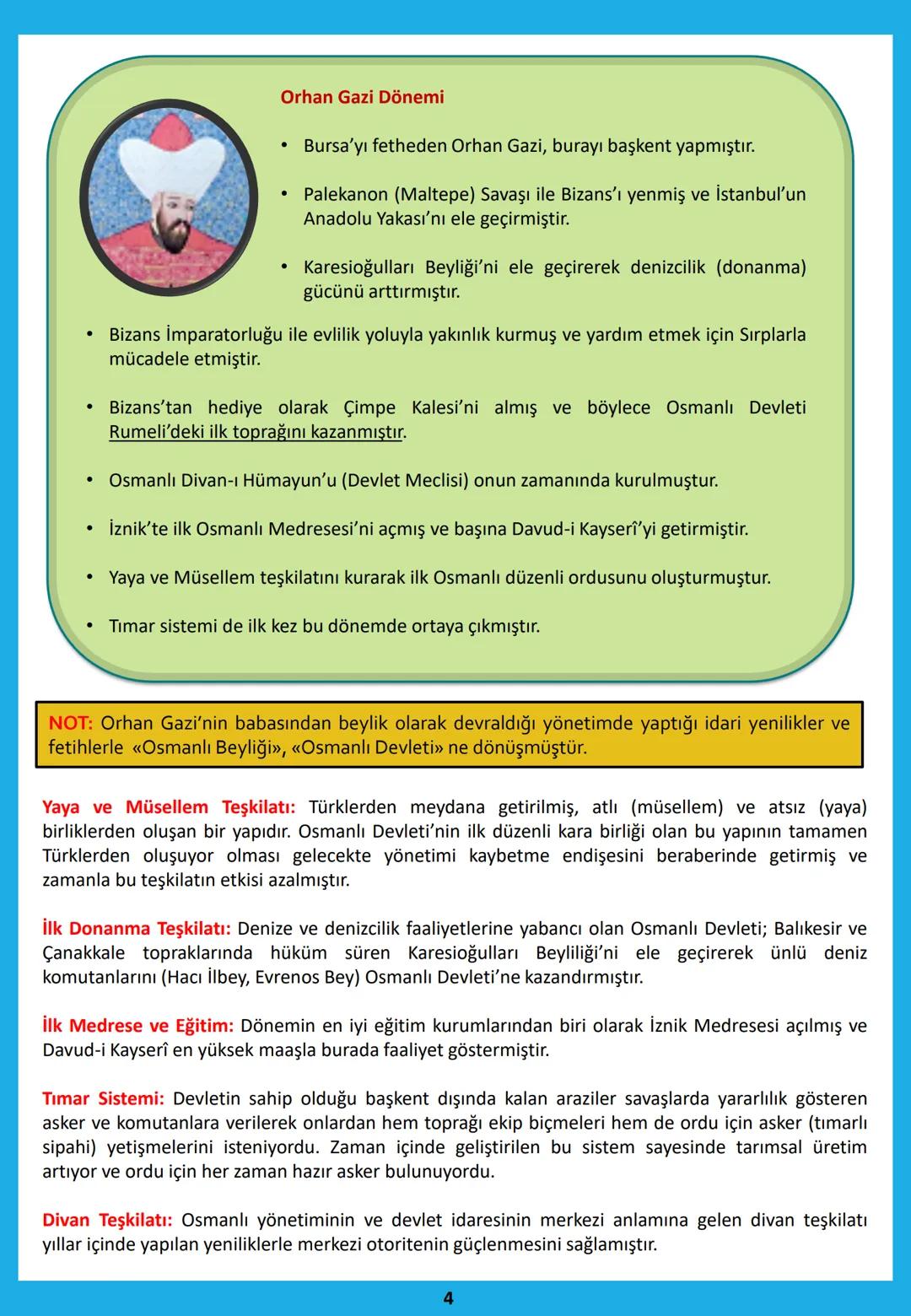 Ünite Konuları
7. SINIF SOSYAL BİLGİLER
TÜRK TARİHİNDE YOLCULUK ÜNİTESİ
(Mert KALE Ders Notları)
1. Osmanlı Devleti Öncesi Anadolu
2.
Osmanl