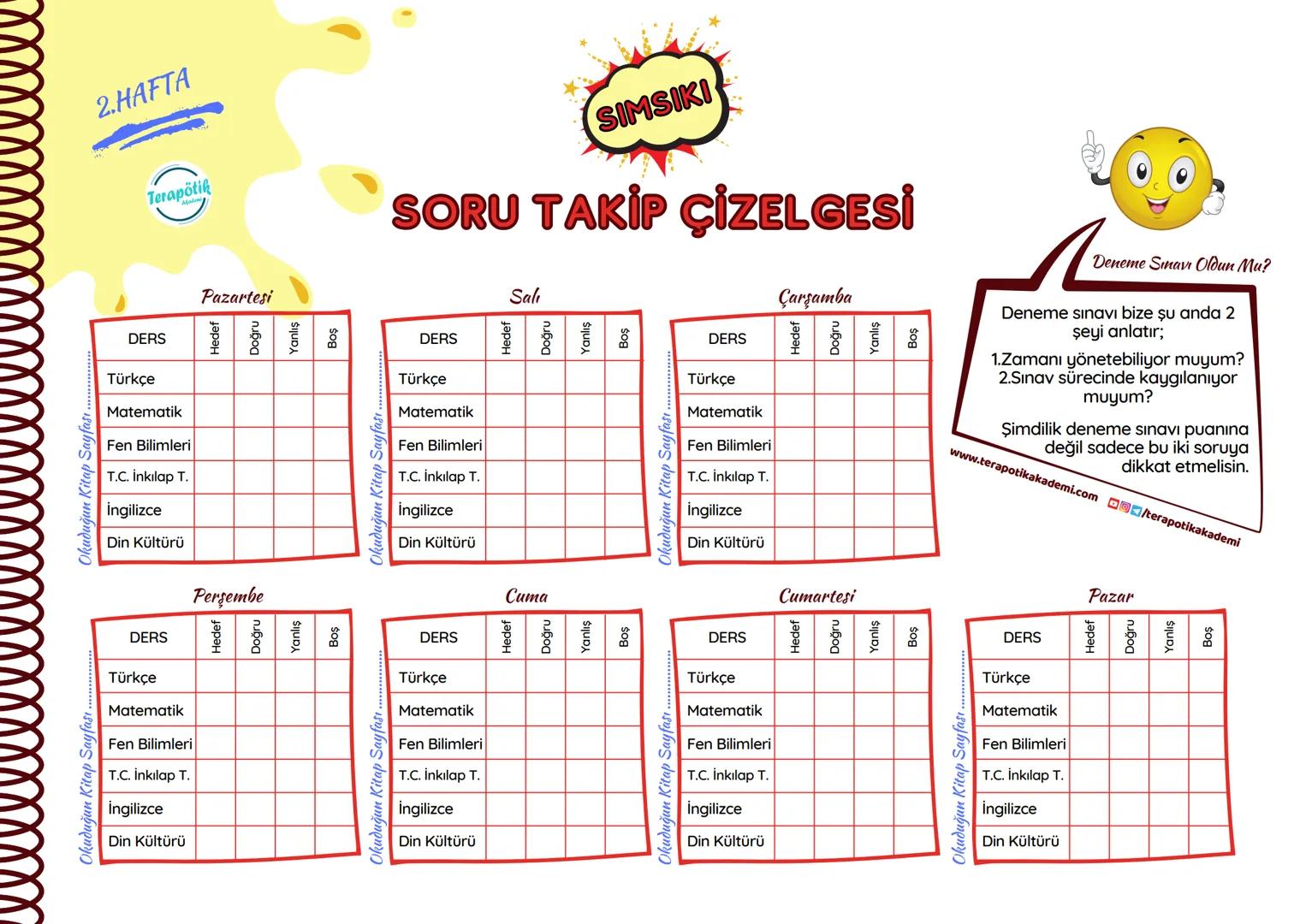 I l l l l
Terapötik
Akademi
EYLÜL LGS DERS ÇALIŞMA
PROGRAMI
MERHABA! Naber?
Bugün seni arkadaşlarımdan SIMSIKI ile tanıştıracağım.
LGS'e haz