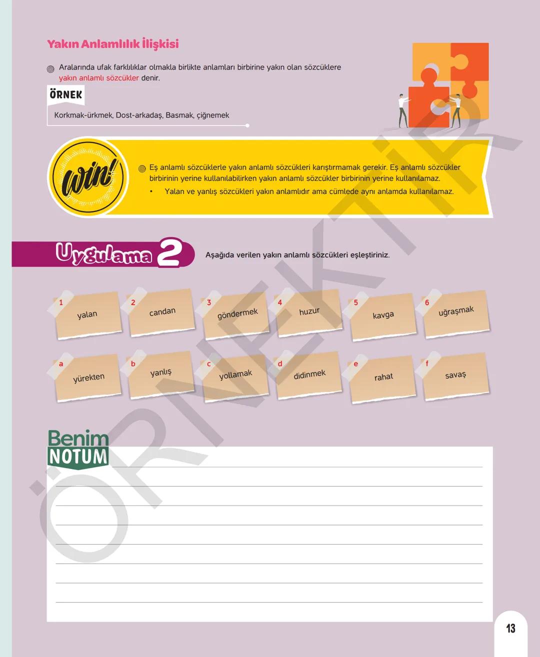 # 7. SINIF TÜRKÇE
Sevgili öğrenciler,
Soruları olduğu kadar etkinliği ve konu anlatımları da yeni nesil olan
Dergi Konseptinde Yeni Nesil D