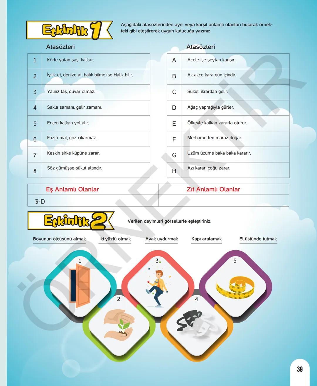 # 7. SINIF TÜRKÇE
Sevgili öğrenciler,
Soruları olduğu kadar etkinliği ve konu anlatımları da yeni nesil olan
Dergi Konseptinde Yeni Nesil D