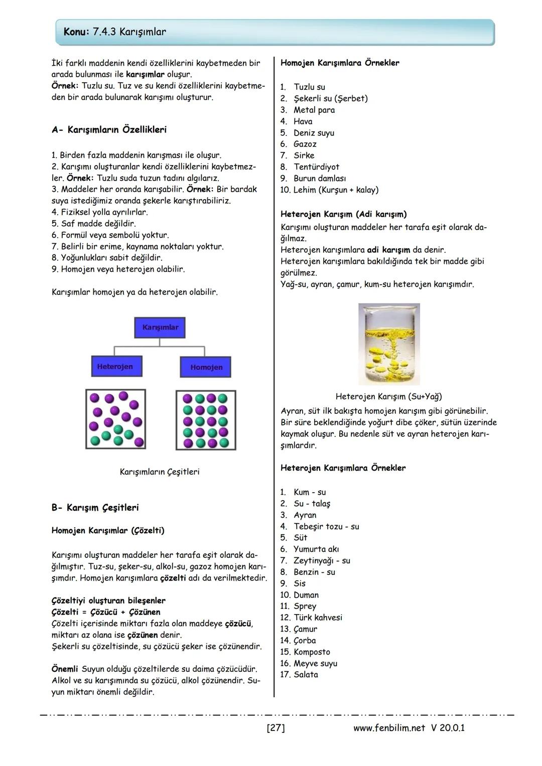 # 7.Sınıf Fen Bilimleri
## Ders Notları
Barış ZEREN
Fen Bilimleri Öğretmeni
www.fenbilim.net V 20.0.1 # 1.Ünite: Güneş Sistemi ve Ötesi