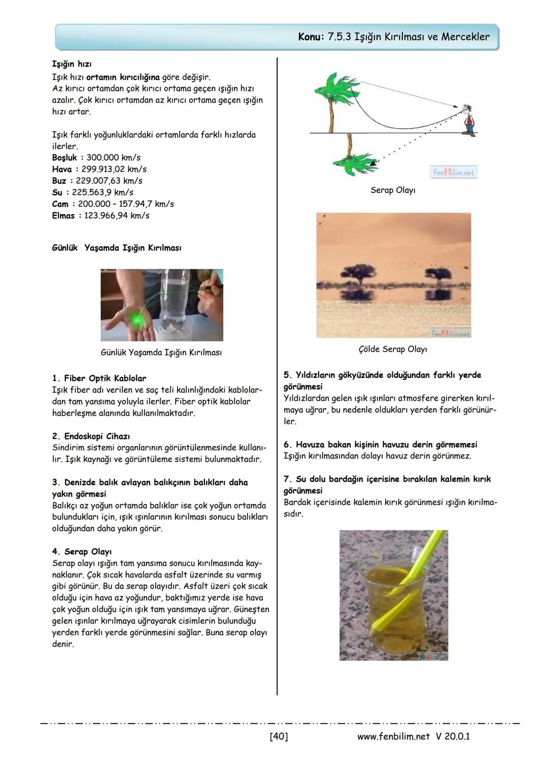 # 7.Sınıf Fen Bilimleri
## Ders Notları
Barış ZEREN
Fen Bilimleri Öğretmeni
www.fenbilim.net V 20.0.1 # 1.Ünite: Güneş Sistemi ve Ötesi