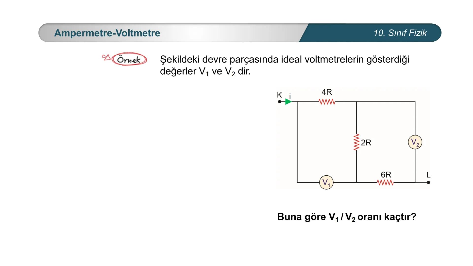 ÜRKIYE YETI
MILLI
*
BAKANLIĞI
FİZİK
10. SINIF
ELEKTRİK VE MANYETİZMA
Ampermetre ve Voltmetre Ampermetre
A
0,5
A
~$2.5丄仚 CE
10. Sınıf Fizik
A
