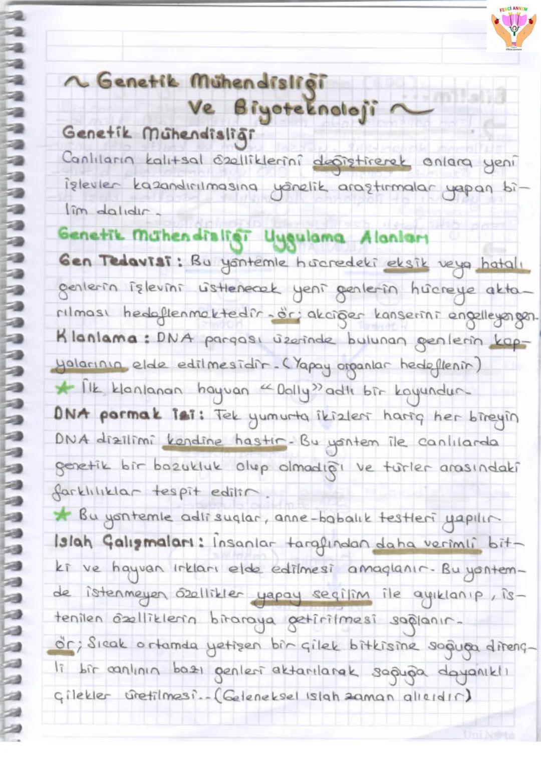 2. UNITE
ONA VE GENETIX KOD
1-DNA VE GENETIK KOP
Gen
GE
zel
protein
Ваз
D
Hücre
Kromosom
KE
Nükleotid
NI
ONA
FENCI ANN
Huere: Canlıla