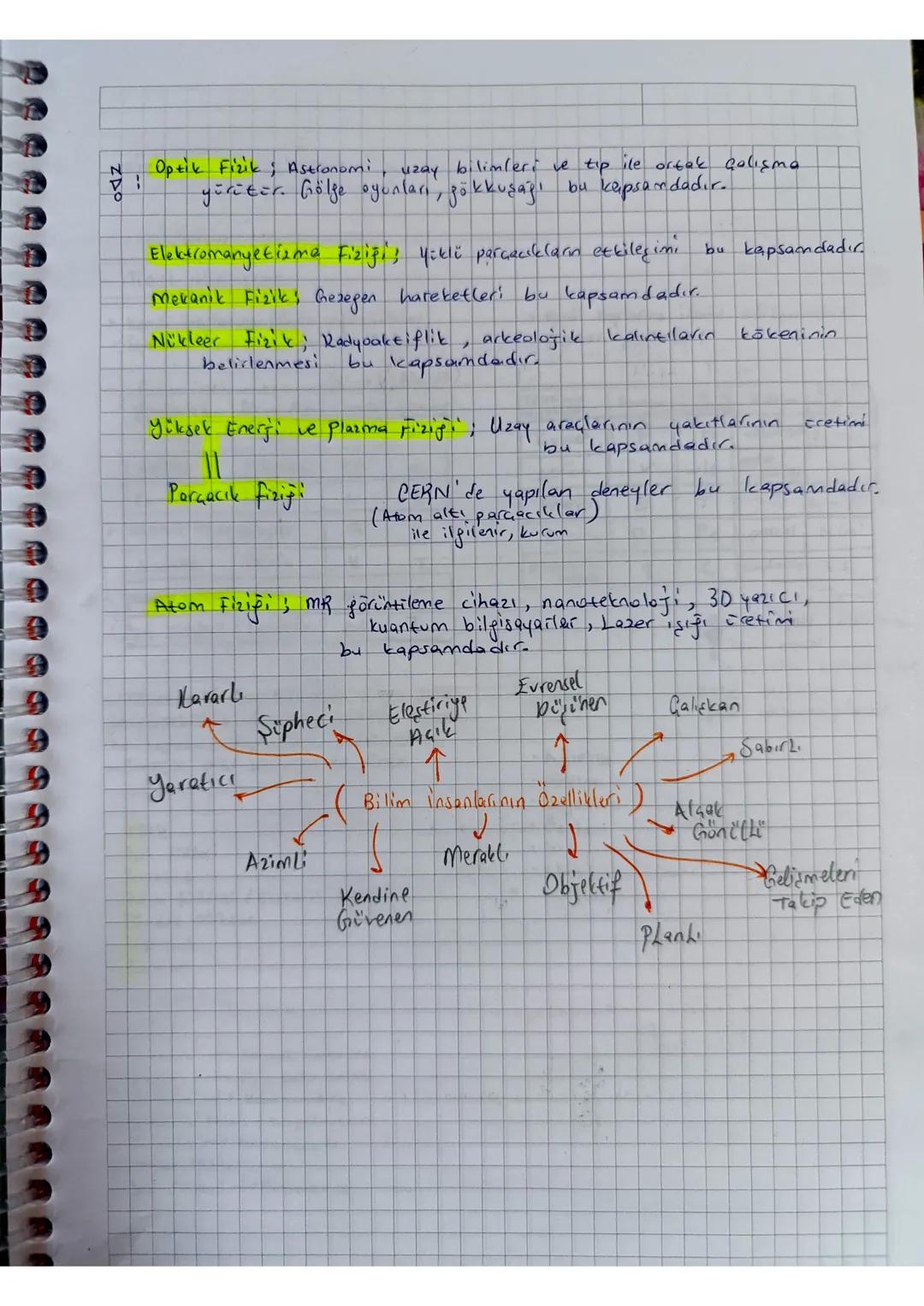 Fizik: maddeyi, maddenin hareketini enerji ve kurvet kavramlarıyla birlikte
inceleyen doğa bilimidir.
Astronami
Felsefe
Kimya
matematik
Biy