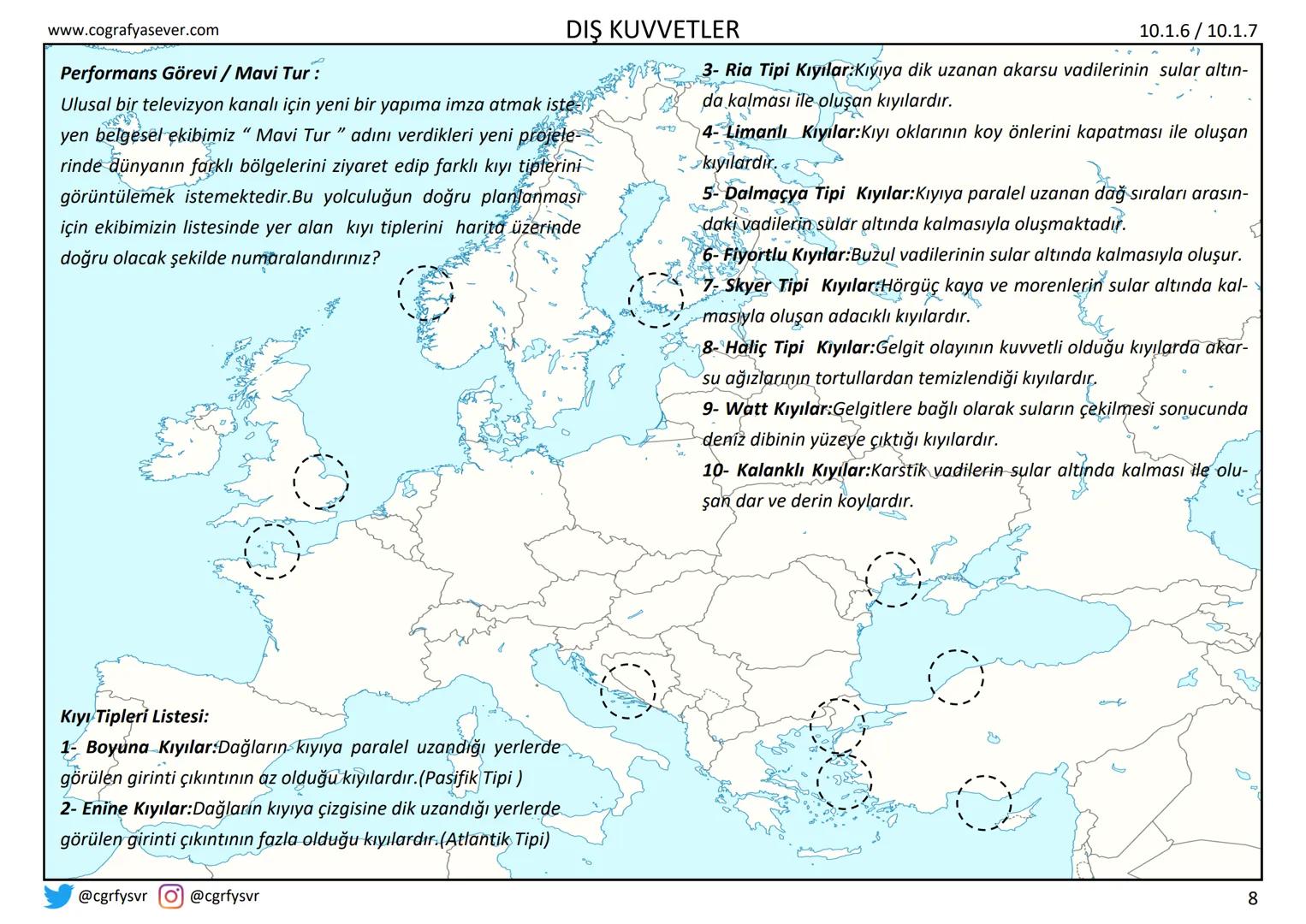 COĞRAFYA 10
DIŞ KUVVETLER
cografyasever.com / @cgrfysvr www.cografyasever.com
COĞRAFYAHABER
HABERİN COĞRAFYASI
Konya'da 40 m derinliğin