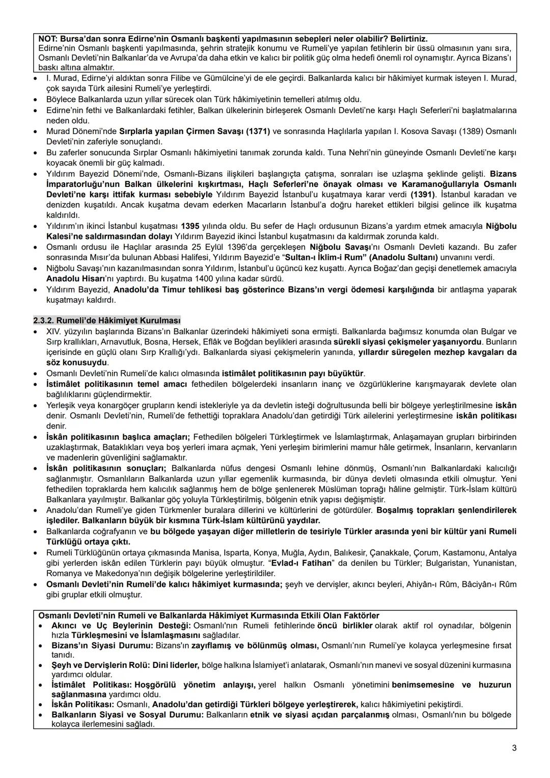 2. ÜNİTE BEYLİKTEN DEVLETE OSMANLI SİYASETİ (1302-1453)
2.1. 1302-1453 OSMANLI SİYASİ FAALİYETLERİ
Çirmen Muharebesi
1302
Koyunhisar Savaşı