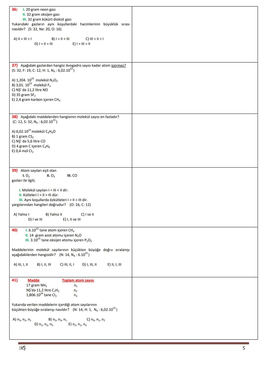 # MOLE DOĞRU BEBEK ADIMLARI
Instagram: neseli_kimya
1) 19,6 gram H2SO4 kaç moldür? (H: 1, S: 32, 0:16)
A) 0,2
B) 0,3
C) 0,4 D) 0,5
E) 0,6