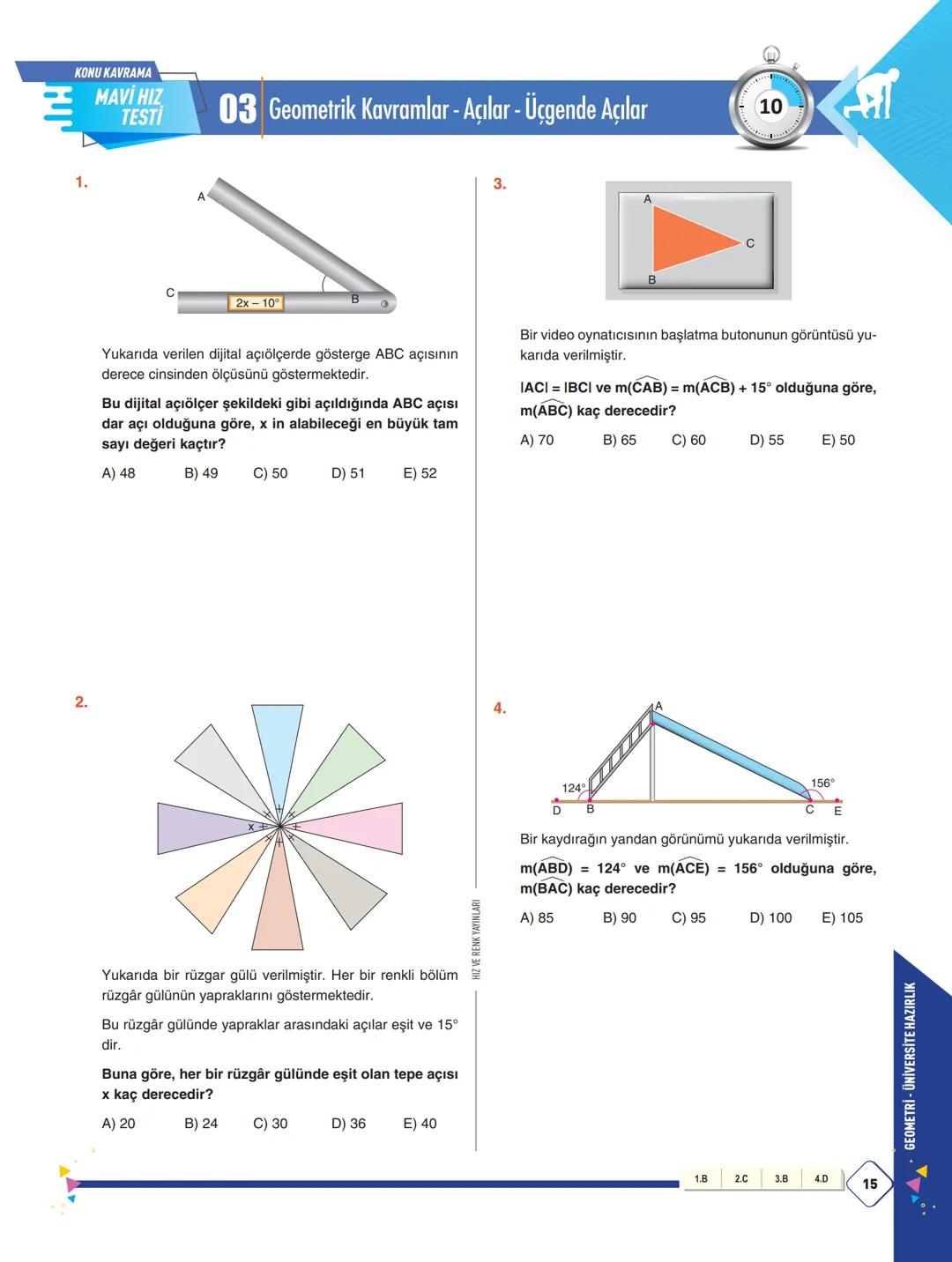 Y
K
S
TYT
ΑΥΤ
GEOMETRİ
SORU BANKASI
ÖĞRENMEYİ
KOLAYLAŞTIRAN
KONU KAVRAMA
VE
PEKİŞTİRME
TESTLERİ
Serhat İPEK
Selçuk OTKUN
► Cem EKİCİ
ÖSYM TA