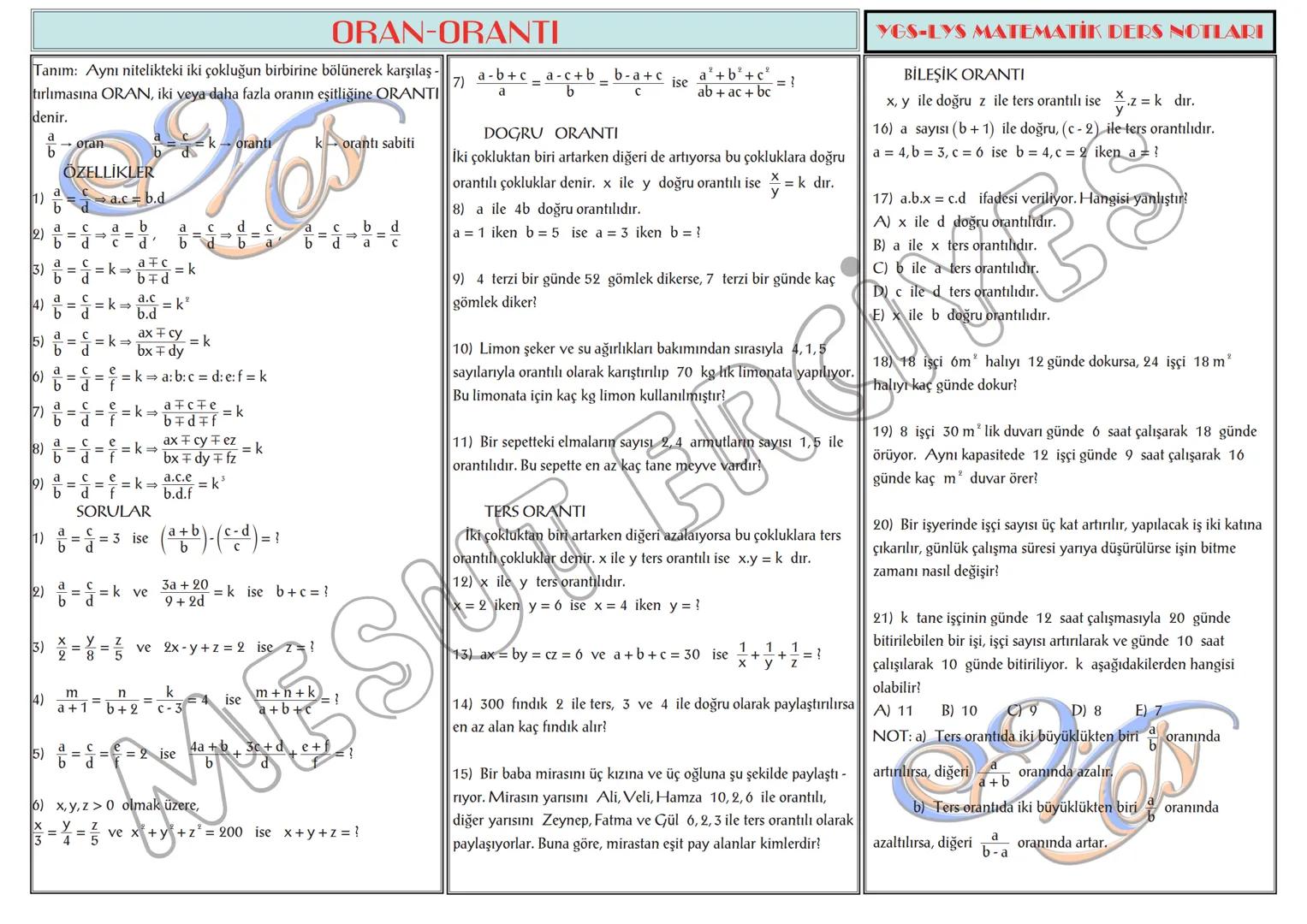 # TEMEL KAVRAMLAR
1) a,b∈N olmak üzere, a + b = 13 ise a.b nin alabileceği
en büyük değer ile en küçük değerin toplamı kaçtır?
2) a,b∈N ol
