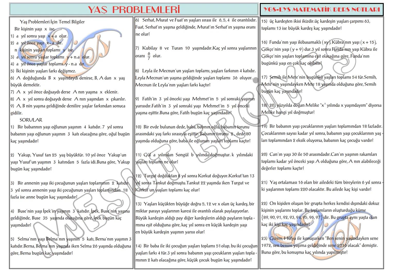 # TEMEL KAVRAMLAR
1) a,b∈N olmak üzere, a + b = 13 ise a.b nin alabileceği
en büyük değer ile en küçük değerin toplamı kaçtır?
2) a,b∈N ol