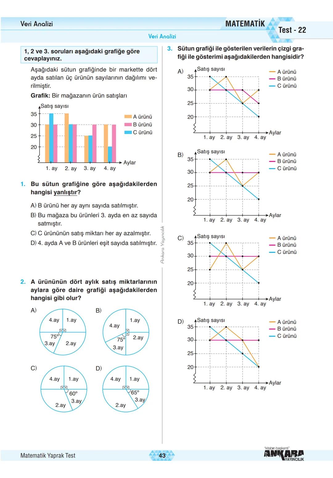 # Çarpanlar ve Katlar
Pozitif Tam Sayıların Çarpanları
MATEMATİK Test - 2
1. A 2 Yanda verilen asal çarpanlar algorit-
B 2 masına göre, A